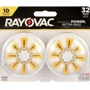 Rayovac Hearing Aid Batteries 32 Pack New EXP 09/27